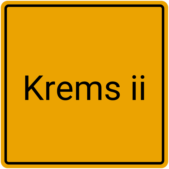 Meldebestätigung Krems II